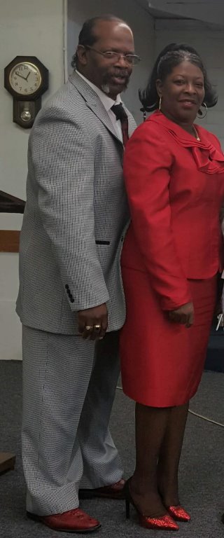 Rev. Clarence E. Hodges and wife Annette Hodges. He is the grandson of Virgie Mae Price and son of J.W. Hodges.